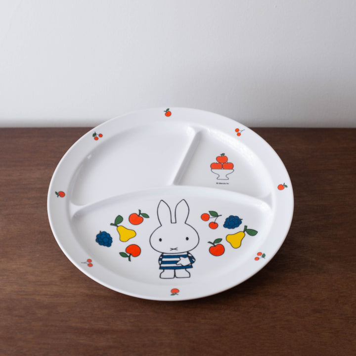 NEW Miffy Retro 70s Replica Melamine Divided Plate- #2