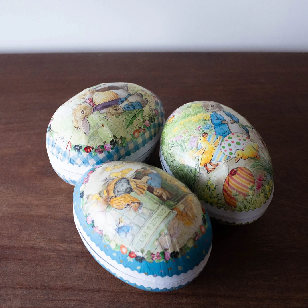 NEW Paper Mache M Easter Egg For Fillings- Beatrix Potter