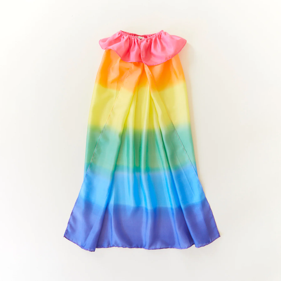 Rainbow Playsilk Cape