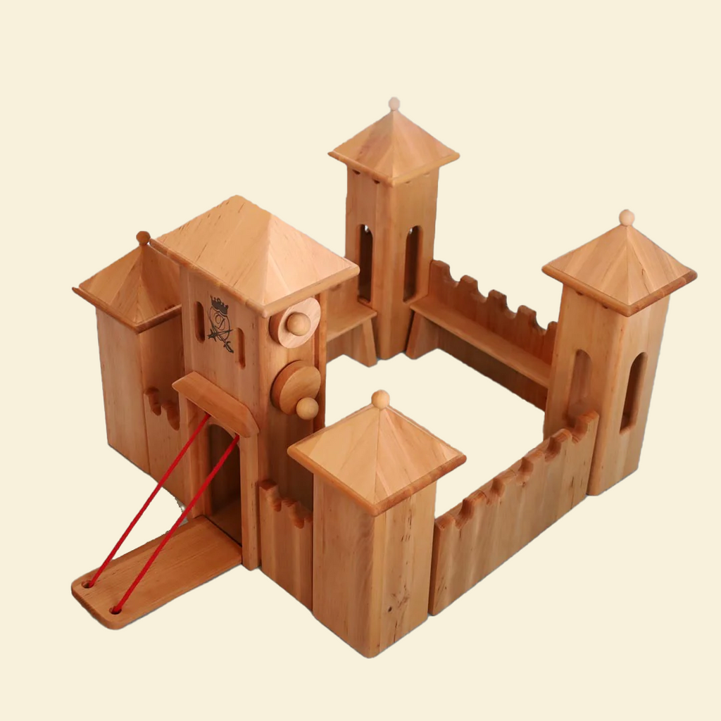 Wooden Medieval Castle- Small Natural