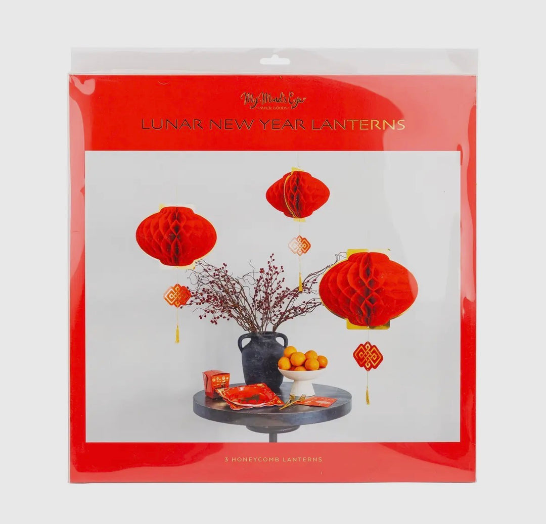 Lunar New Year Honeycomb Lantern Set