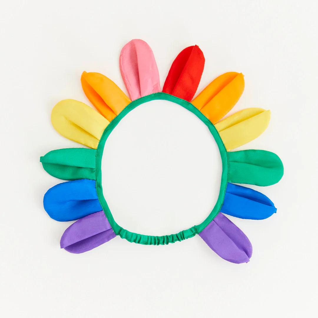 Rainbow Petal Crown