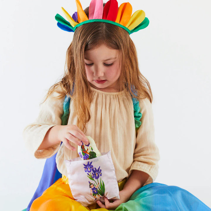 Rainbow Petal Crown