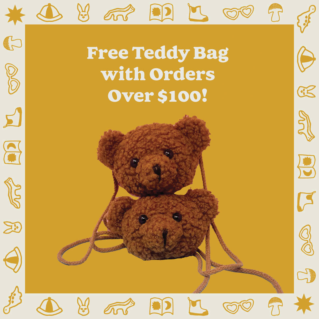 Free Teddy Bear Bag- Brown