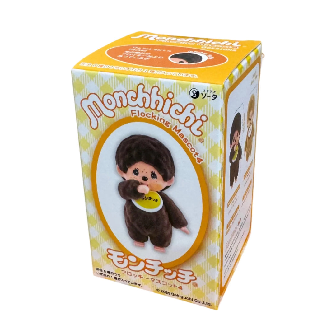 Monchhichi Original- Blind Box Flocked Doll Series 4 Orange
