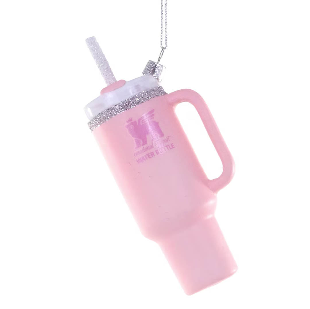 Beverage Tumbler Pink Ornament