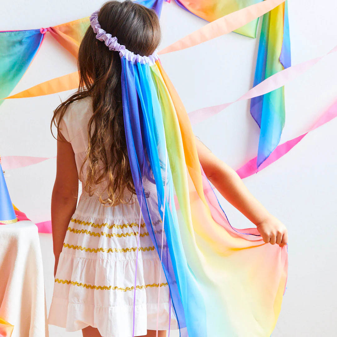 Rainbow Play Veil Crown