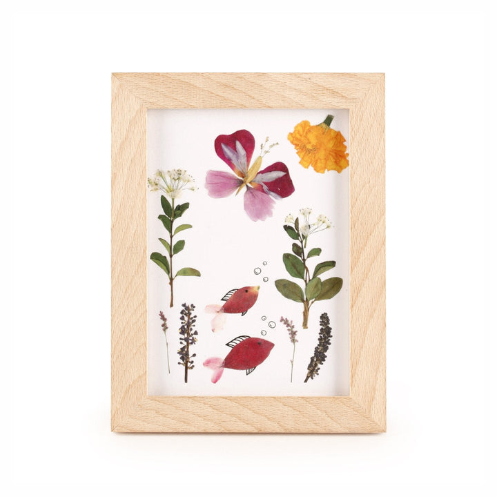 Huckleberry Pressed Flower Wooden Frame Kit