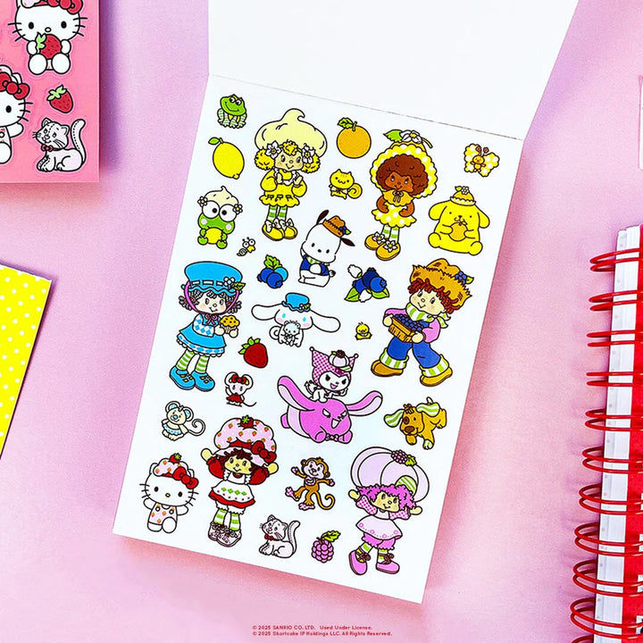 The Sweetest Friends Sticker & Postcard Book - Hello Kitty and Friends x Strawberry Shortcake