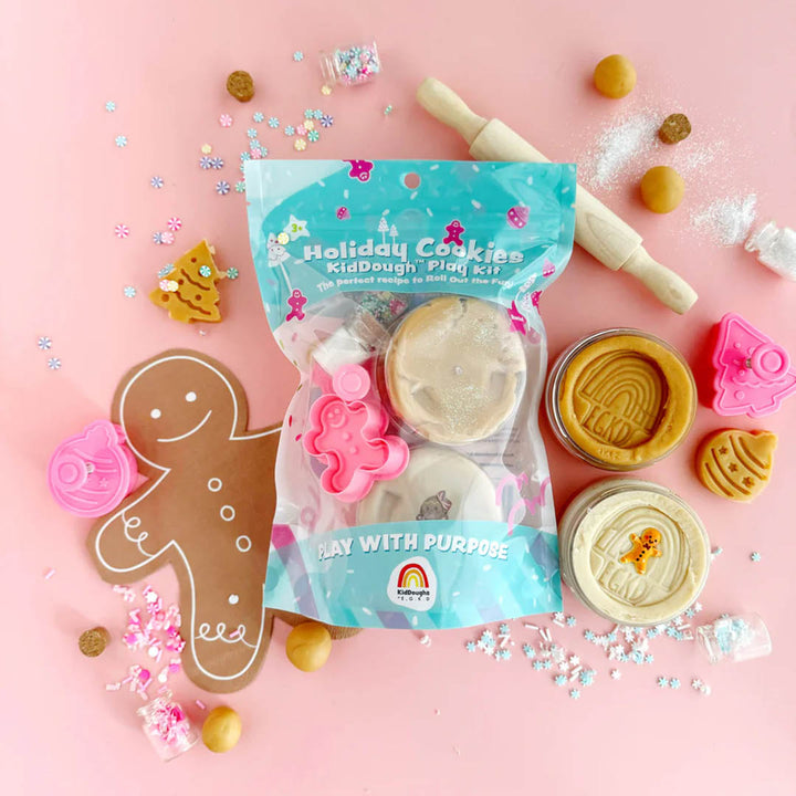 Scented Natural Sensory Play Dough Kit- Holiday Cookies KidDough Play Kit