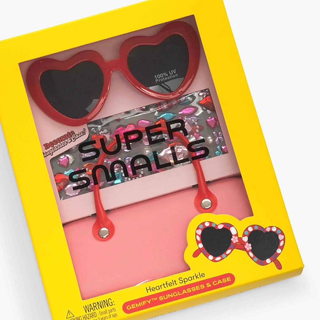 Heartfelt Sparkle Gemify Sunglasses + Case
