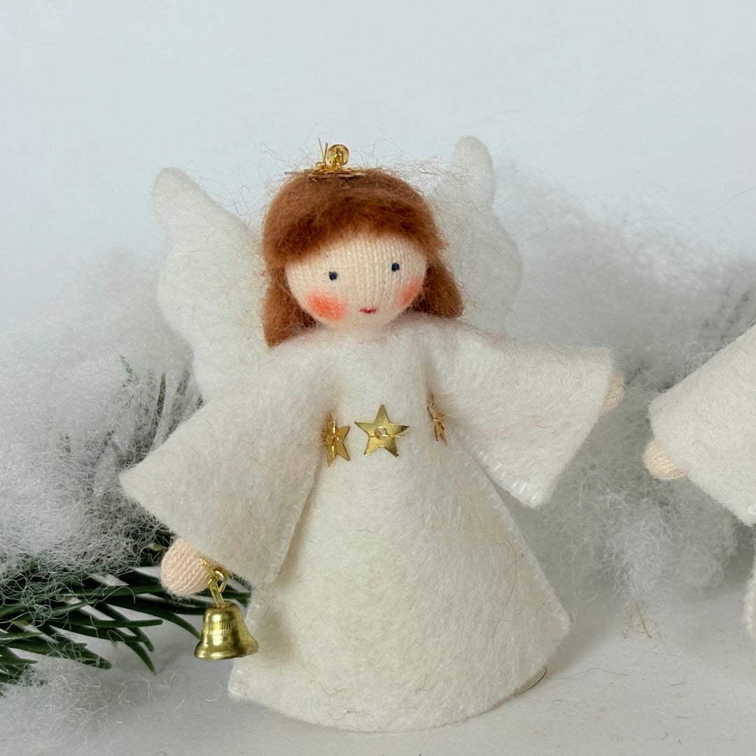 Wool Felt:  Fairy Little Angel with Bell