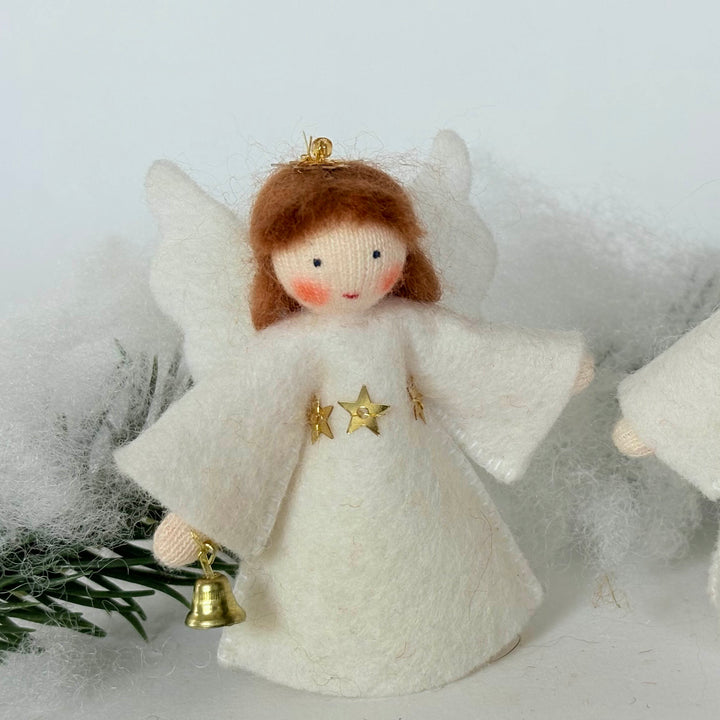 Wool Felt:  Fairy Little Angel with Bell