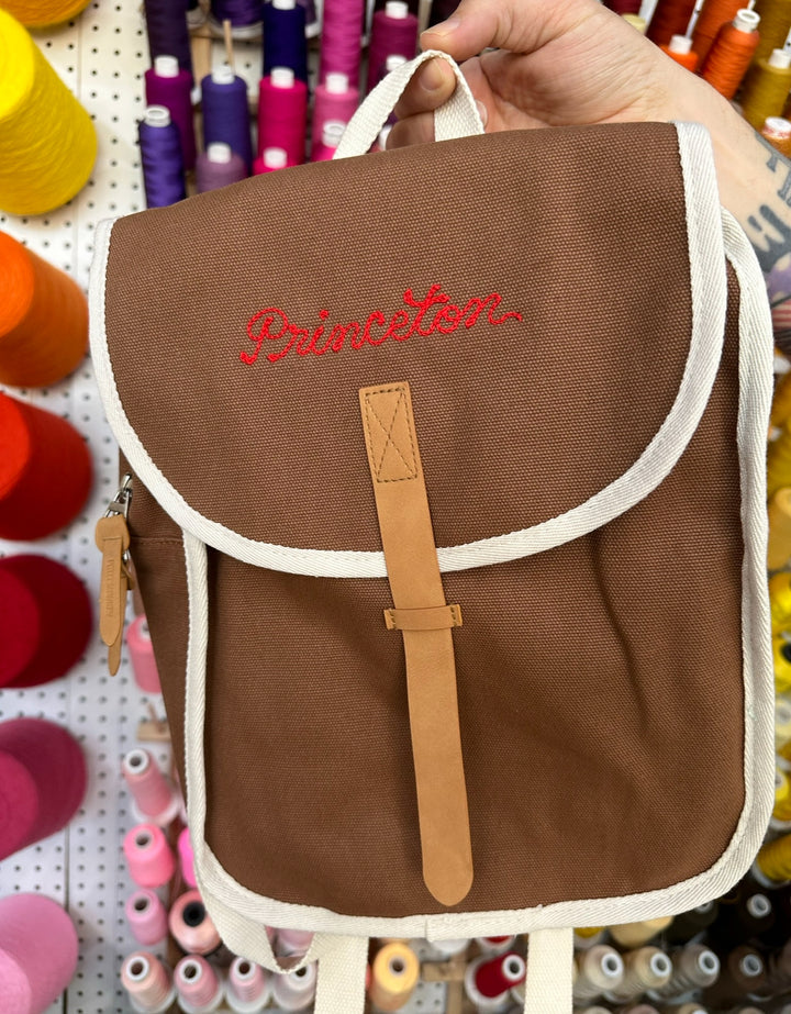 Chainstitch Personalized Recycled Cotton School Back Pack - Available in 4 Colors!