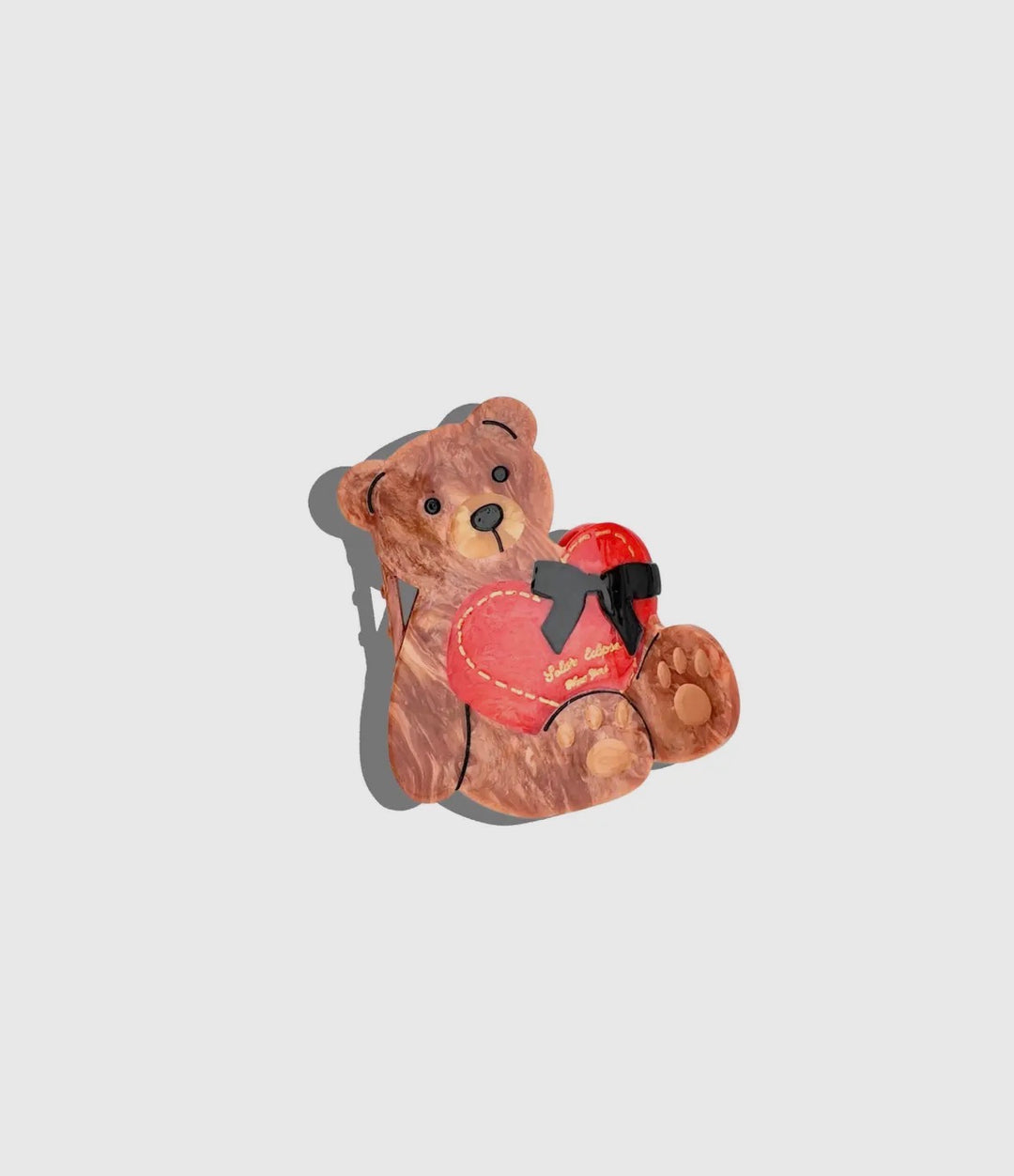 NEW Hand-painted Love Teddy Hair Clip
