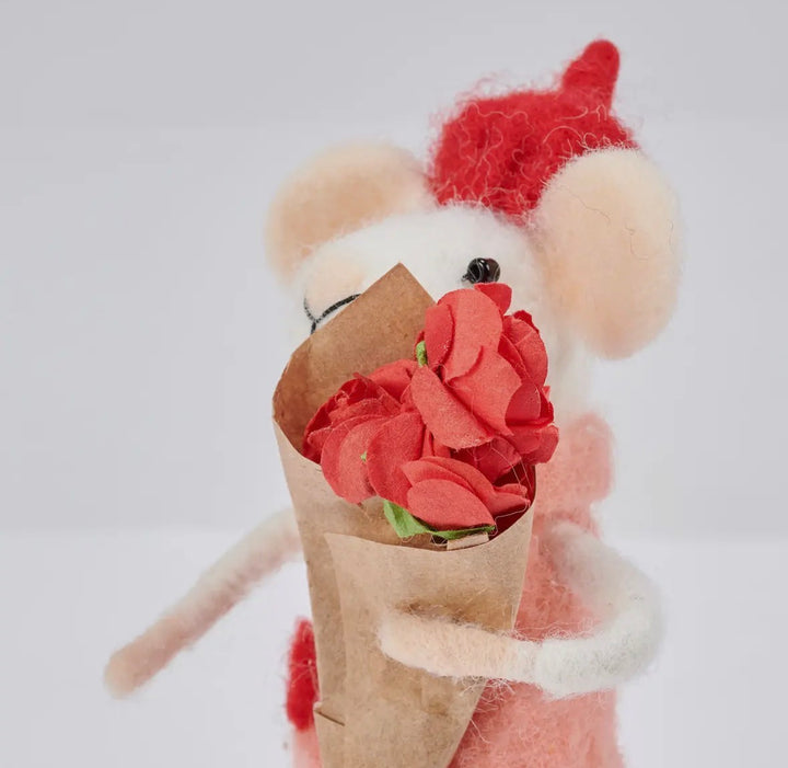 Mouse Ornament- Flower Bouquet