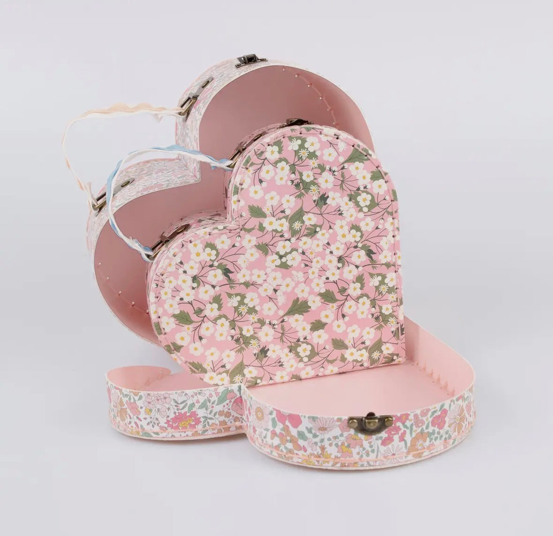 Meri Meri x Liberty Floral Heart Suitcase 2 Pc. Set
