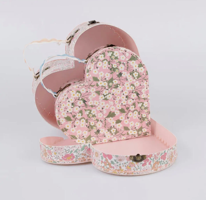 Meri Meri x Liberty Floral Heart Suitcase 2 Pc. Set