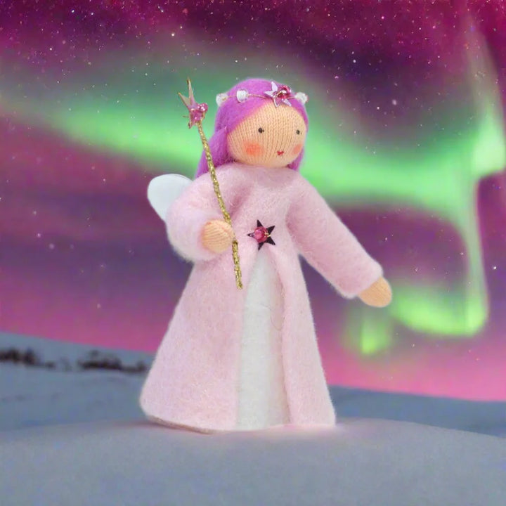 Wool Felt:  Aurora Borealis Wish Fairy