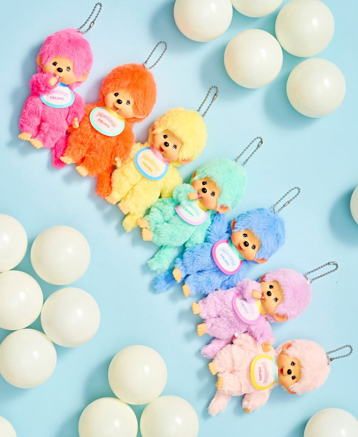 Limited Edition Sekiguchi Monchhichi Colors Series Keychain