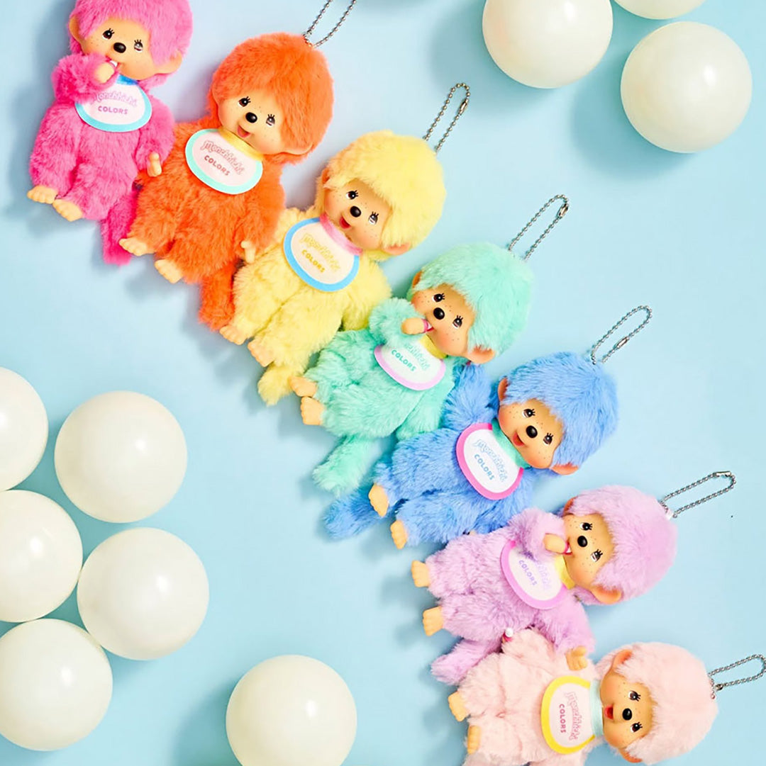 Limited Edition Sekiguchi Monchhichi Colors Series Keychain - Blue