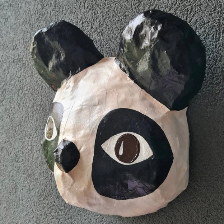 NEW Paper Mache Animal Head- Panda