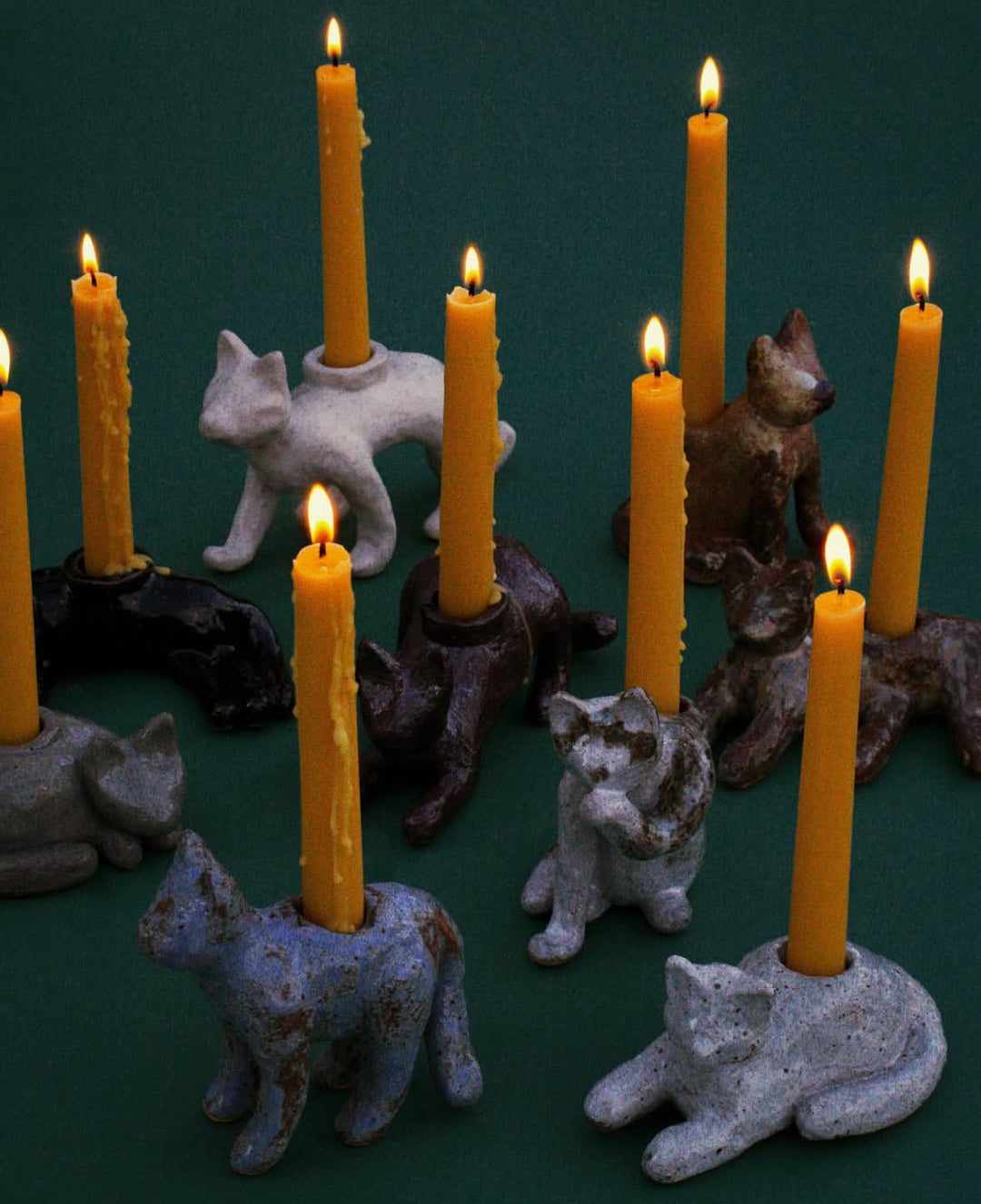 Ceramic Handmade Kitten Candle Holders- PRE-ORDER