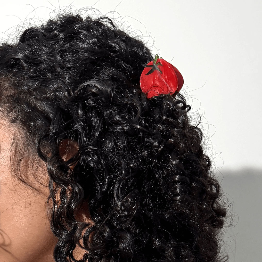 Mini Tomato Hair Claw Clip