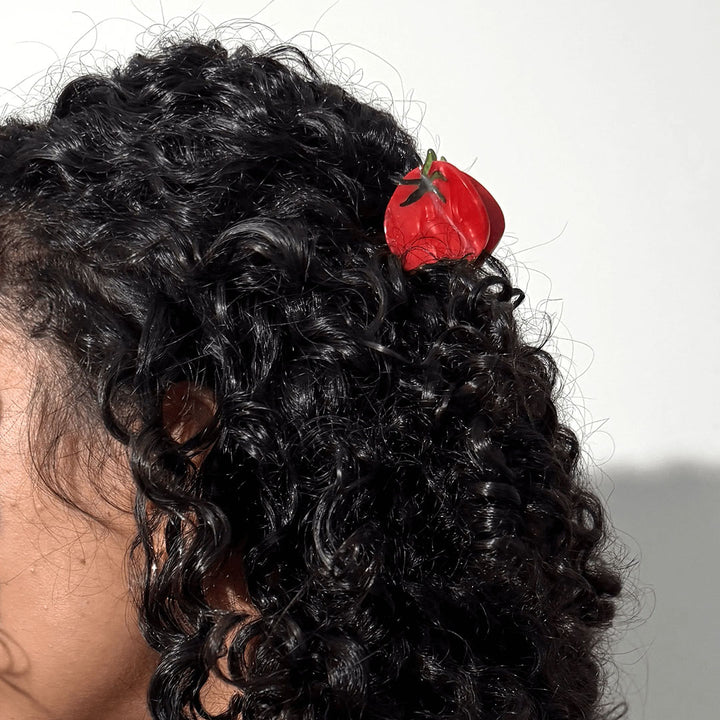 Mini Tomato Hair Claw Clip