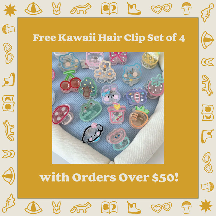 FREE Kawaii Hair Clip Set of 5!