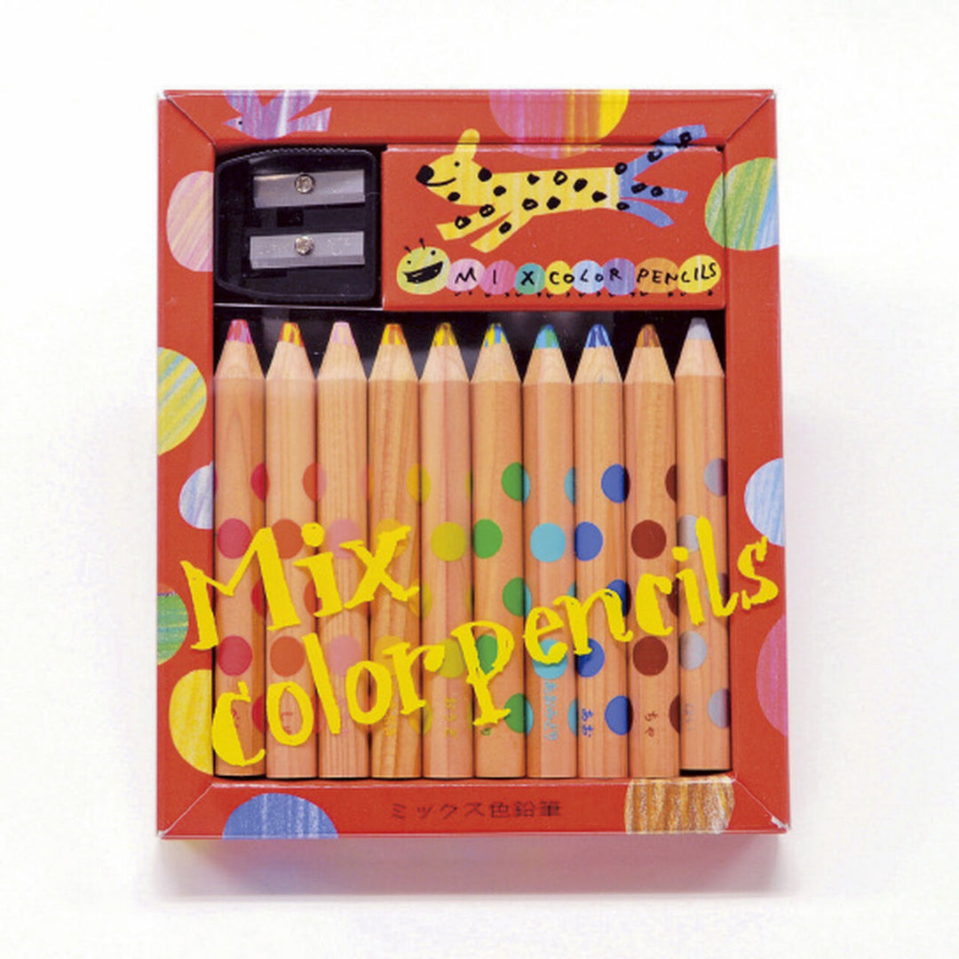 Japanese Mixed Colored Pencil Set of 10