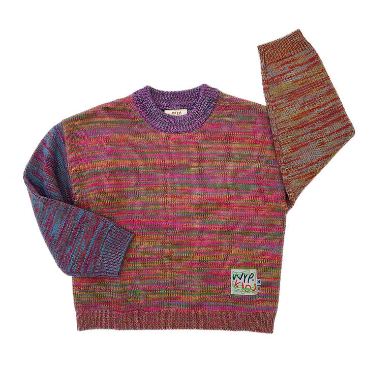 Waste Yarn Project Sweater, Kids Size 4-6, Version 1
