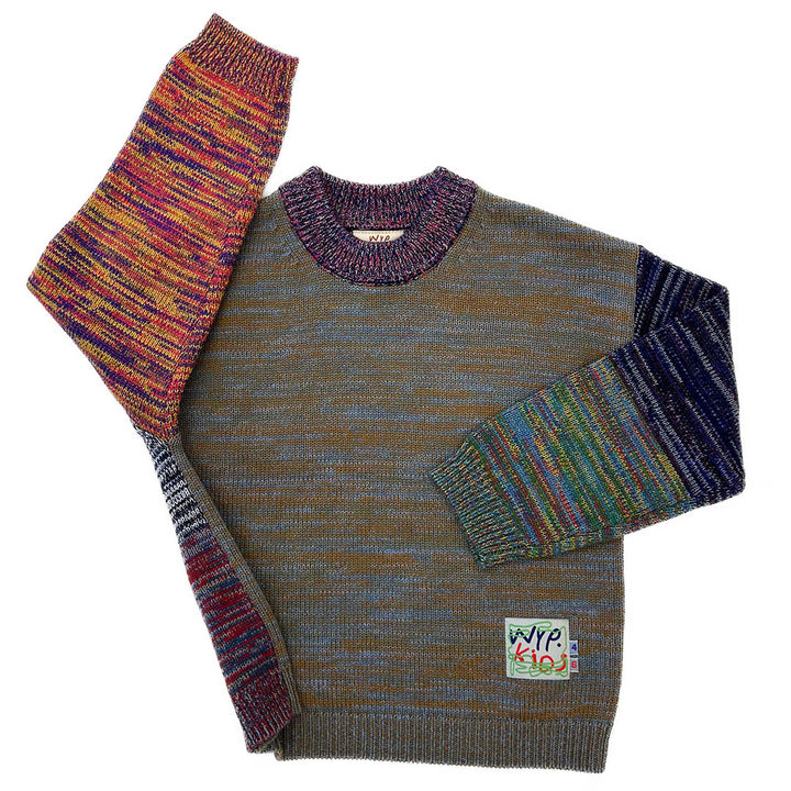 Waste Yarn Project Sweater, Kids Size 4-6, Version 3
