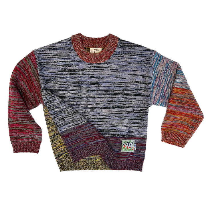 Waste Yarn Project Sweater, Kids Size 6-8, Version 1