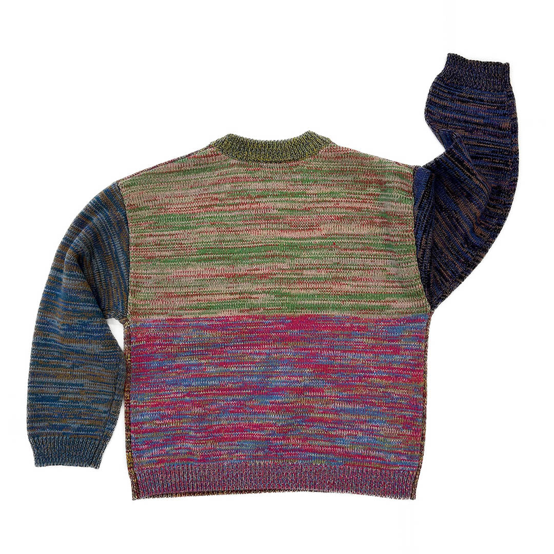 Waste Yarn Project Sweater, Kids Size 6-8, Version 2