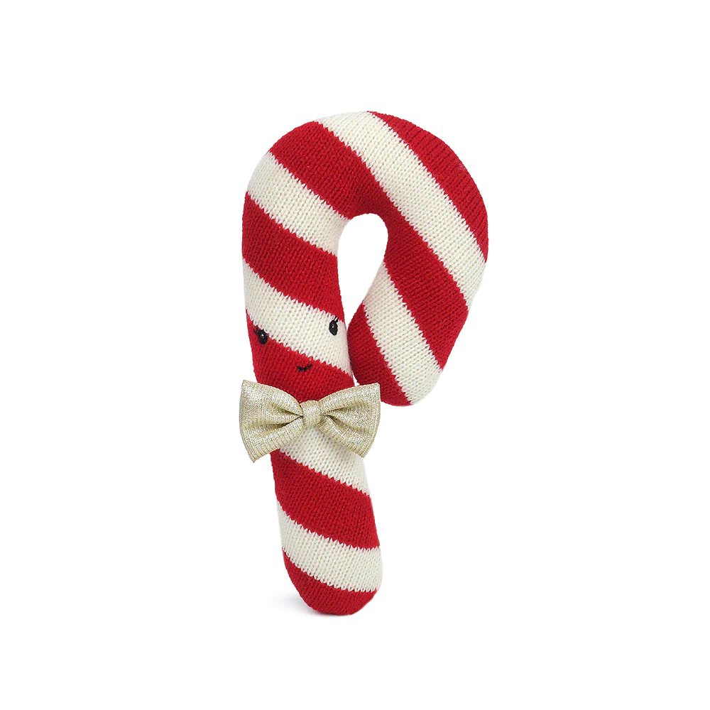 Candy Cane Knit Doll Toy