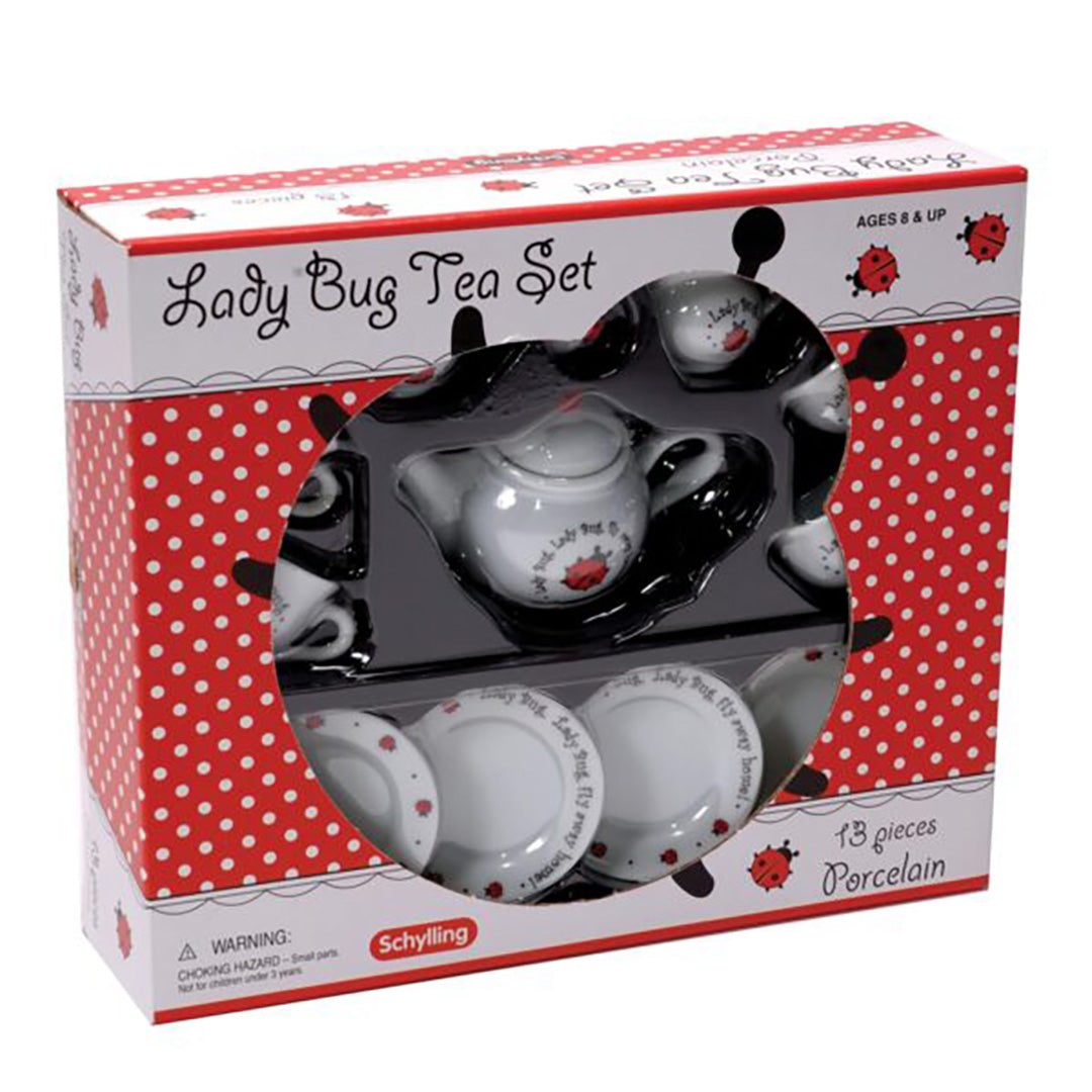 Ladybug Ceramic Tea Set - Basket Sold Separately