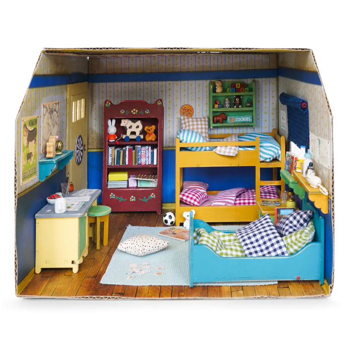 Mouse Mansion Playhouse DIY- Cardboard Kid's Bedroom