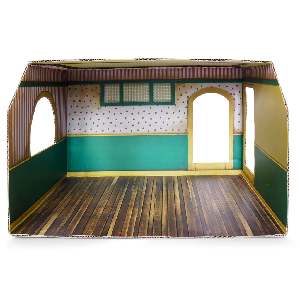 Mouse Mansion Playhouse DIY- Cardboard Shop Room
