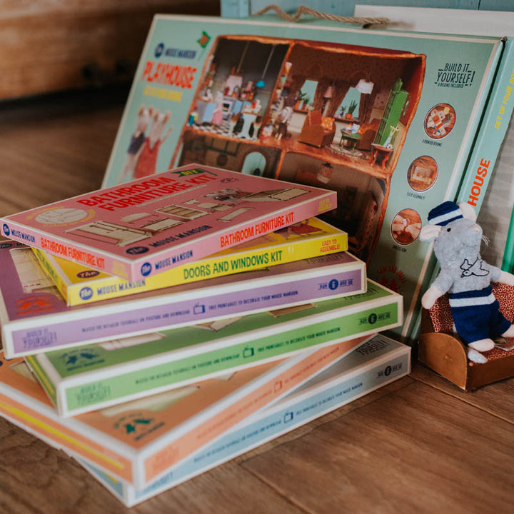 Mouse Mansion Wooden DIY Furniture Kits- Market Shop