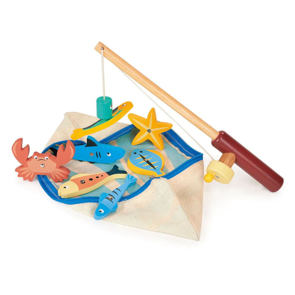 NEW Wooden Fishing Game