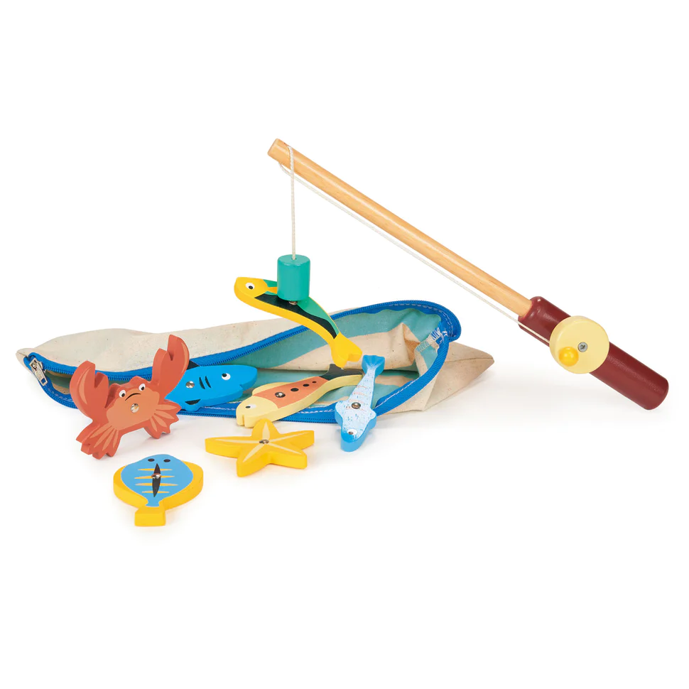 NEW Wooden Fishing Game