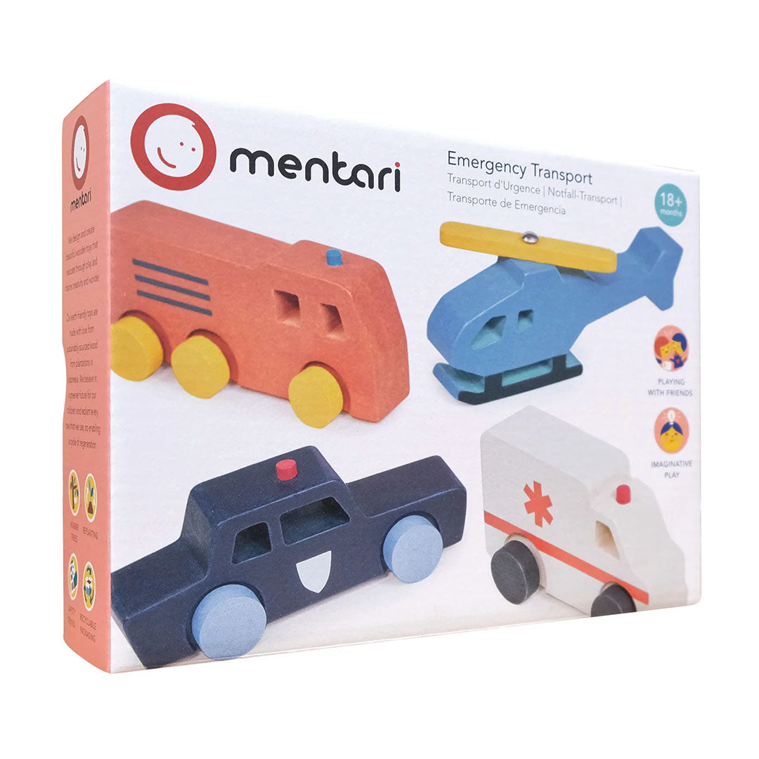 Wooden Emergency Transport Car Assortment