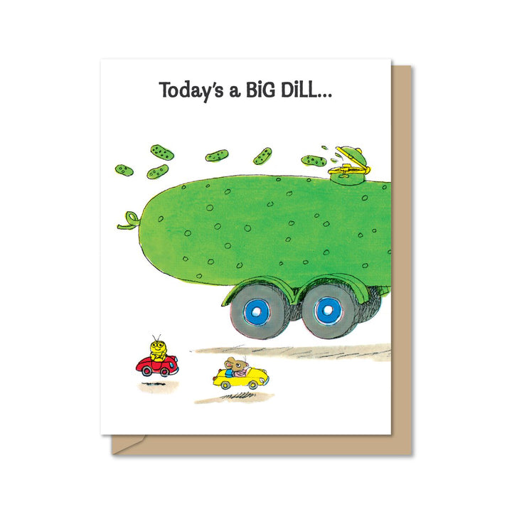 Richard Scarry Greeting Card- Big Dill Birthday Tri- Fold