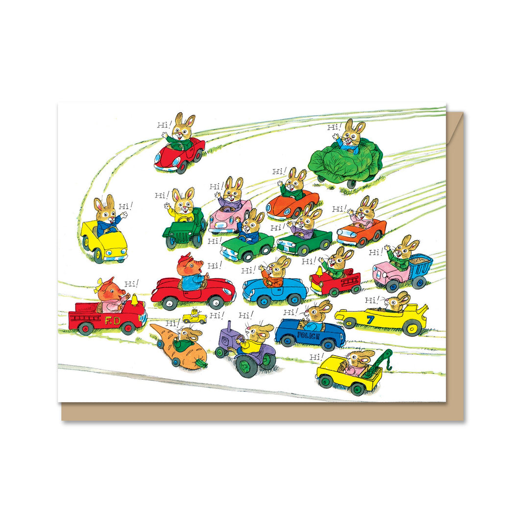 Richard Scarry Greeting Card- Hi Rabbit