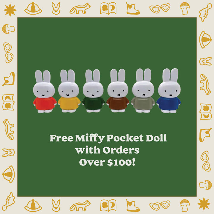 Free Miffy Pocket dolls with Orders Over $100!