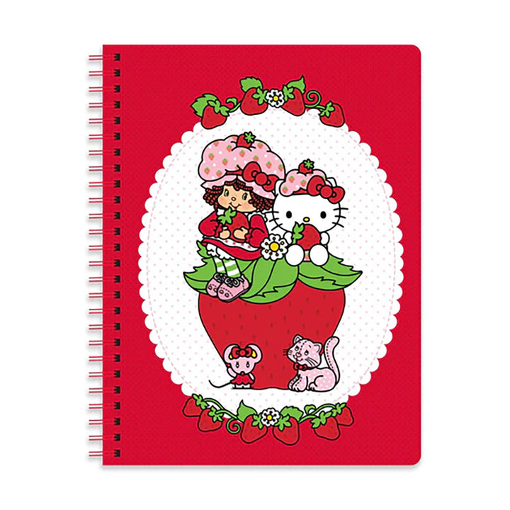 Strawberry Patch Friends Spiral Notebook - Hello Kitty and Friends x Strawberry Shortcake