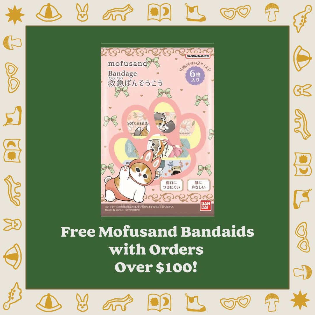 Free Mofusand Bandaids with Orders Over $100!