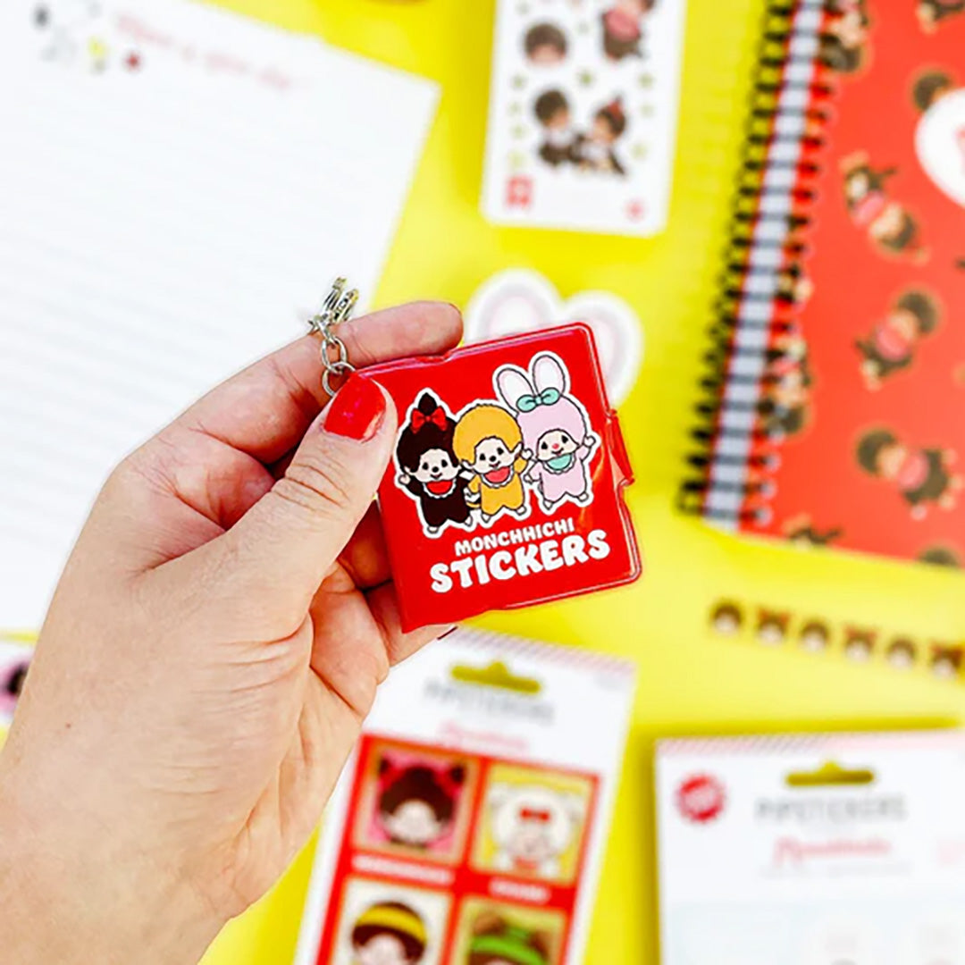 NEW Friends Forever Monchhichi Mini Stickerbook Keychain