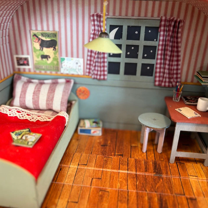 Mouse Mansion To Go Suitcase- Bedroom